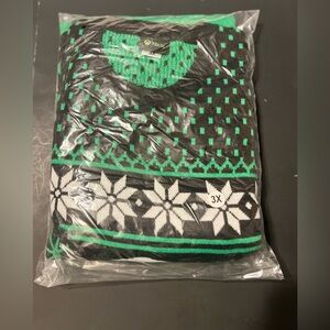 Xbox Men’s 3xl Christmas Sweater Green And Black New In Packaging